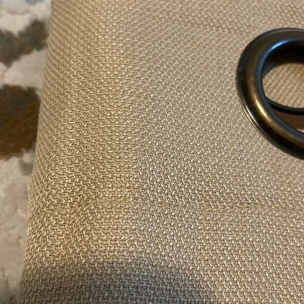 Linen/Cotton Burlap-Look Grommet Window Panels/Drapes (2 Panels)